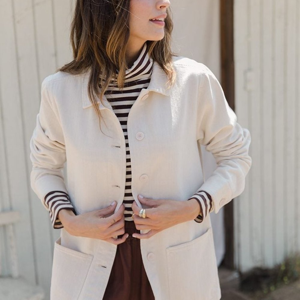 Tradlands FIELD CHORE COAT CREAM